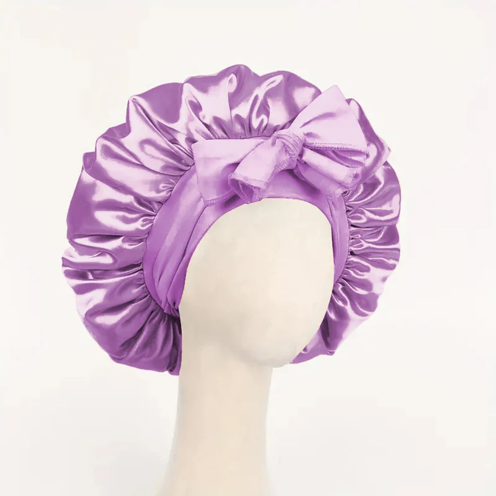 Adjustable Satin Sleep Bonnet