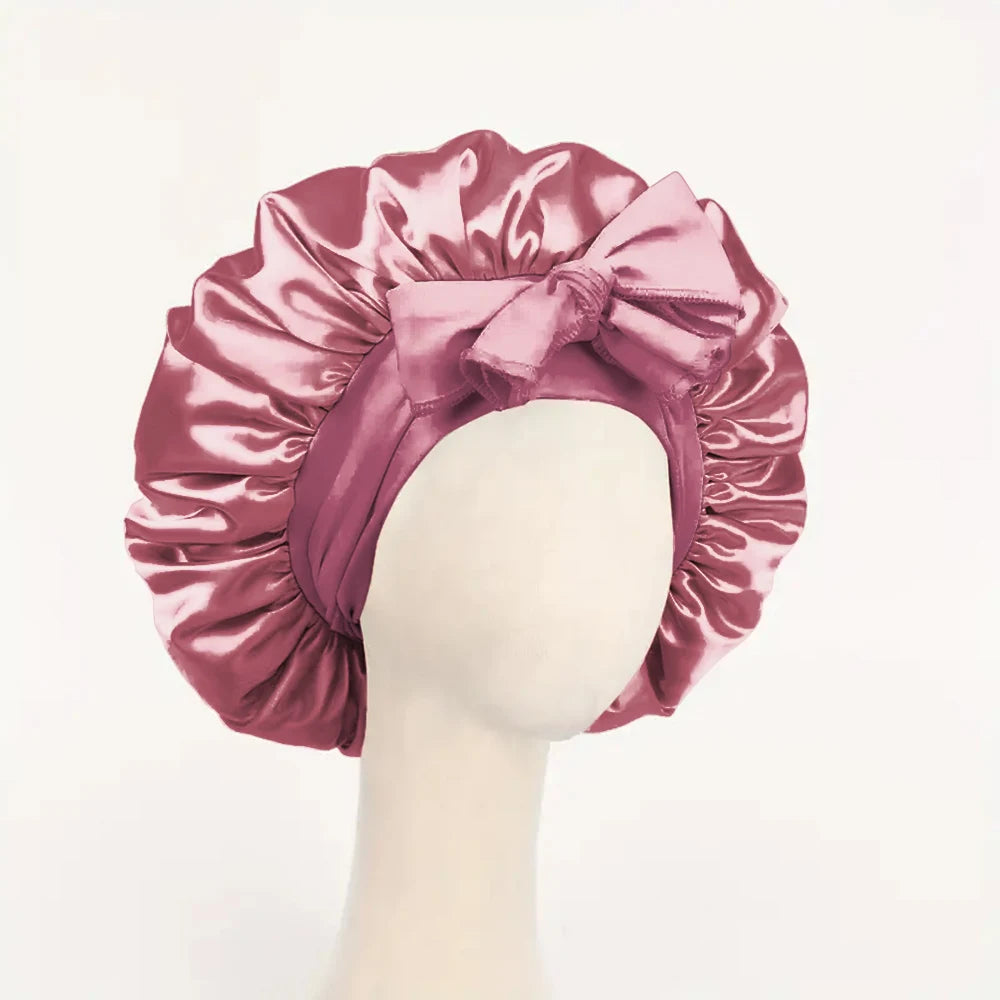 Adjustable Satin Sleep Bonnet