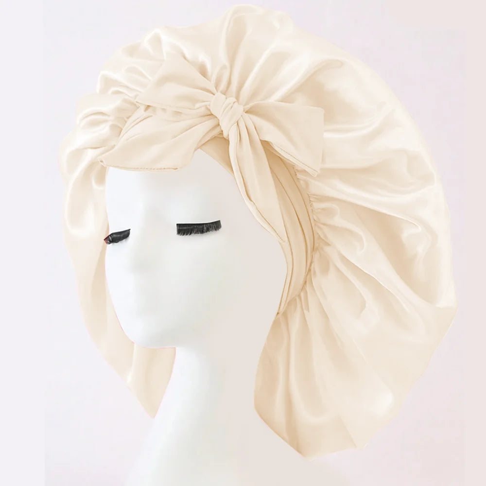 Adjustable Satin Sleep Bonnet