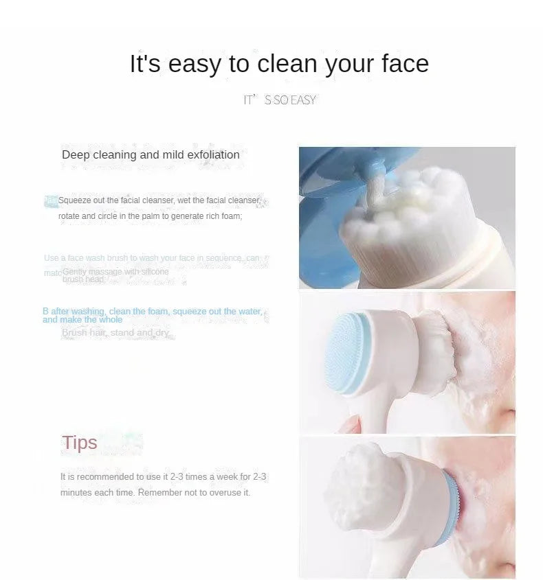 Silicone Facial Cleansing Brush.