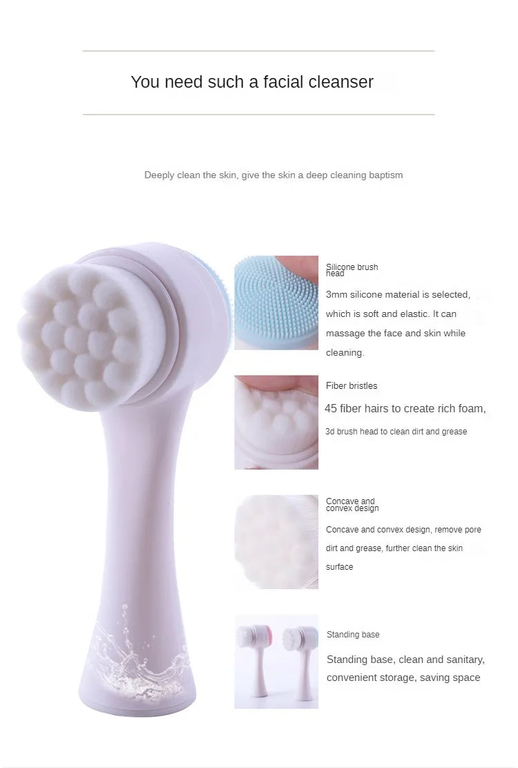 Silicone Facial Cleansing Brush.