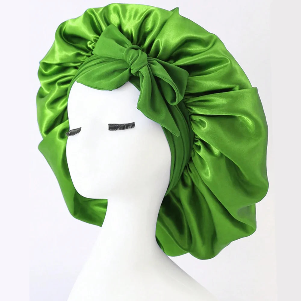 Adjustable Satin Sleep Bonnet